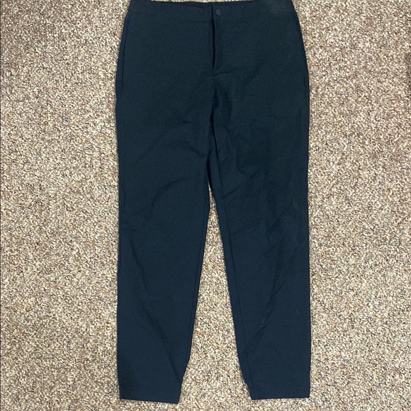 Banana Republic Black Dress Pants Tapered Fit elastic bottom - Picture 1 of 4